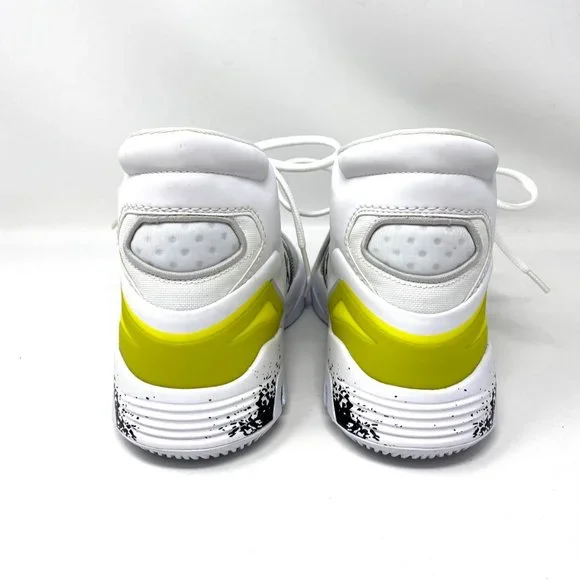 💖MEGA SALE💖Converse Men's 169512C G4   White Black Lemon Venom Mesh Leather - Picture 6 of 8